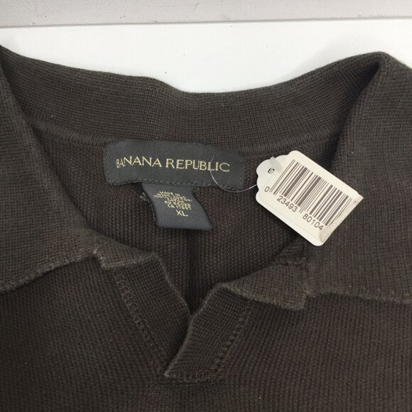 Banana Republic Mens Brown Polo Shirt Short Sleeve Size XL - Picture 5 of 7